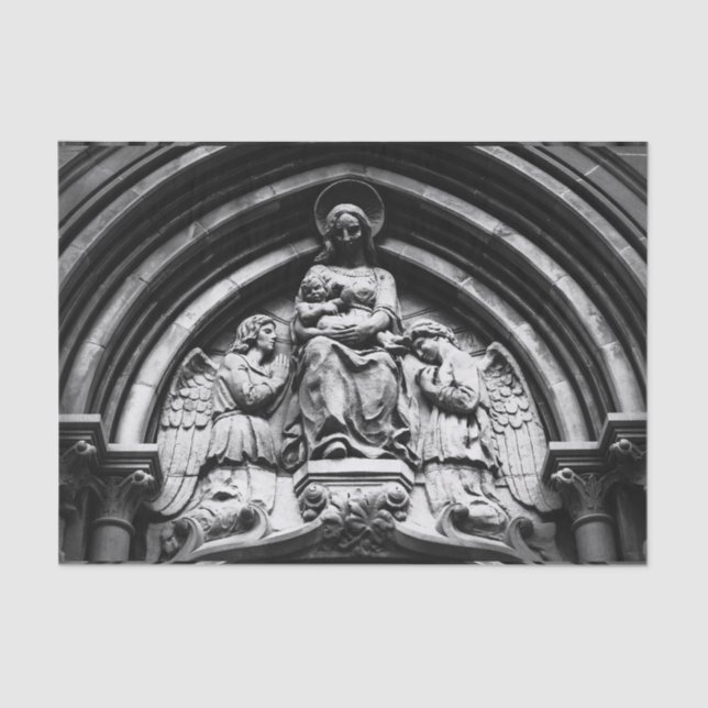 Papel De Seda Falln que ella espera en alto (Anverso)