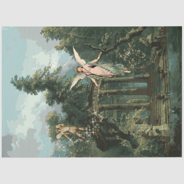 Papel De Seda Fallos encantados Bosques Bosques Twinkle Decoupag (Anverso)