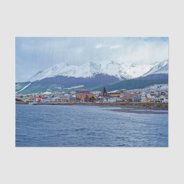Papel De Seda Famous Ushuaia - Tierra del Fuego, Argentina (Anverso)