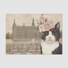 Papel De Seda Fancy Cat & The Castle Gardens