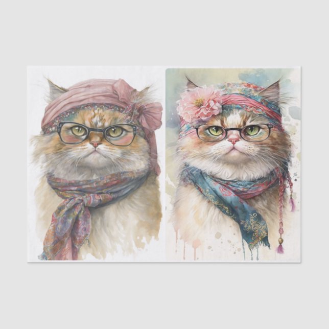 Papel De Seda Fancy Cats (Anverso)