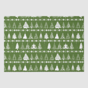Papel De Seda Fancy Christmas Tree Green