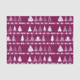 Papel De Seda Fancy Christmas Tree Purple Tissue Paper