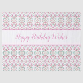 Papel De Seda Fancy Happy Birday Tissue Paper