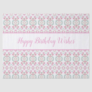 Papel De Seda Fancy Happy Birday Tissue Paper