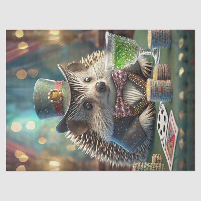 Papel De Seda Fancy Harry, Noche de Hedgehog fuera (Anverso)