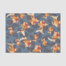 Papel De Seda Fancy Oranda Goldfish