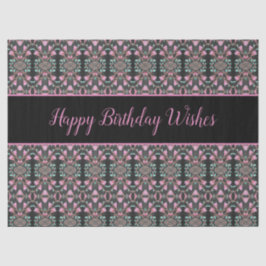 Papel De Seda Fancy Tissue Paper con buenos deseos de cumpleaños