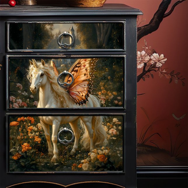 Papel De Seda Fantasía Caballo de hadas con alas de mariposa Nar (Subido por el creador)