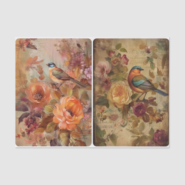 Papel De Seda Fantasía de otoño (Anverso)