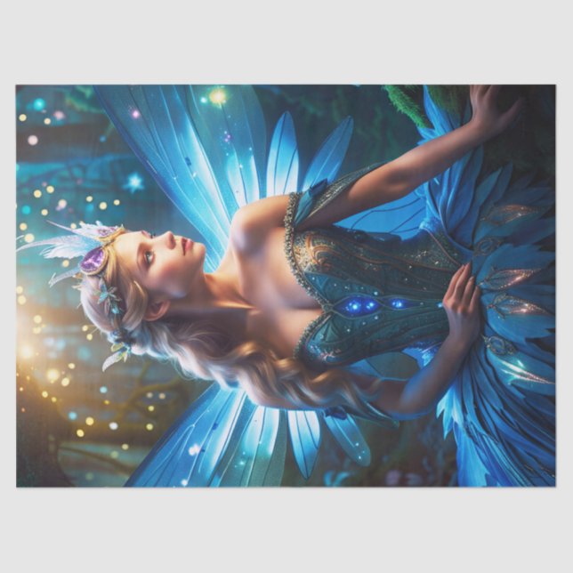 Papel De Seda Fantasía Dragonfly Hadas Princesa Desnuda (Anverso)