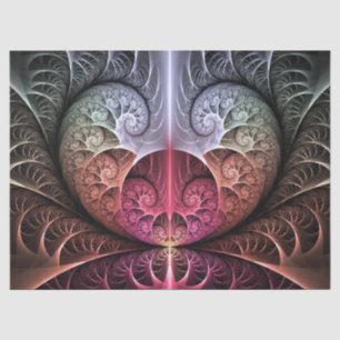 Papel De Seda Fantasía irreal abstracta arte fractal