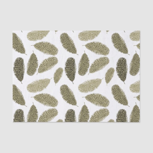 Papel De Seda Fantasías acuáticas de oro (Anverso)