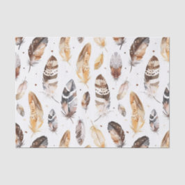 Papel De Seda Fantasías nativas de la tribu crema marrón