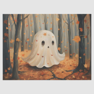 Papel De Seda Fantasma Caprichoso Otoño Decoupage Lindo