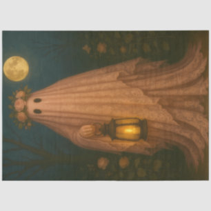 Papel De Seda Fantasma de encaje rosa con linterna - Gótico capr