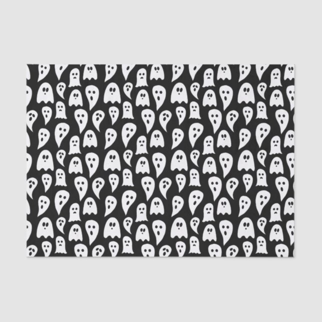 Papel De Seda Fantasma de Halloween (Anverso)