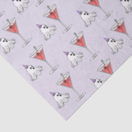 Papel De Seda Fantasma de Halloween y cóctel espeluznante