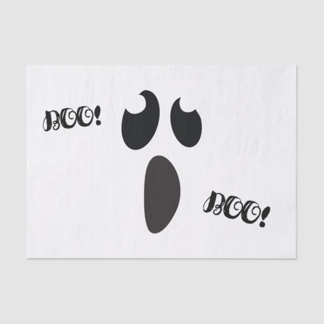 Papel De Seda Fantasma Face Halloween fiesta truco o trato a fav (Anverso)