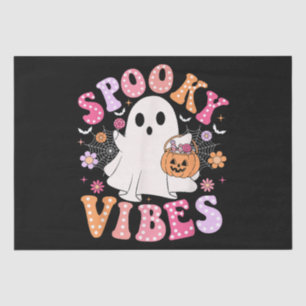 Papel De Seda Fantasma Fantasma Retro Groovy Halloween