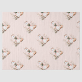 Papel De Seda Fantasma rosa lindo con niños Rosas Halloween