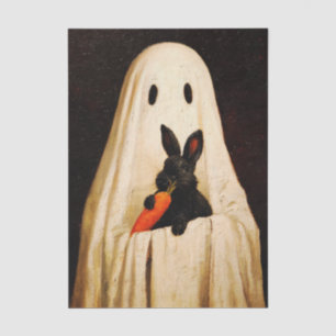 Papel De Seda Fantasmagórico fantasma y conejo de Halloween FS5L