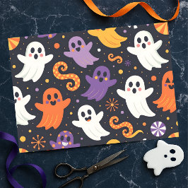 Papel De Seda Fantasmas amistosos flotantes y Halloween de Confe