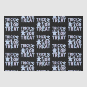 Papel De Seda Fantasmas de truco o truco adoran Halloween negro