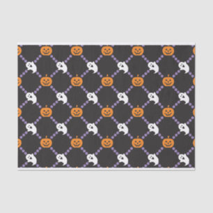 Papel De Seda ¡Fantasmas y calabazas! Halloween fantasmal