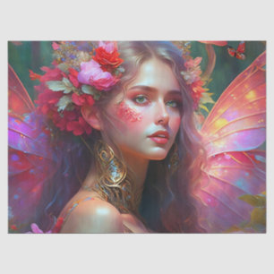 Papel De Seda Fantasy Flower Garden Fairy Decour