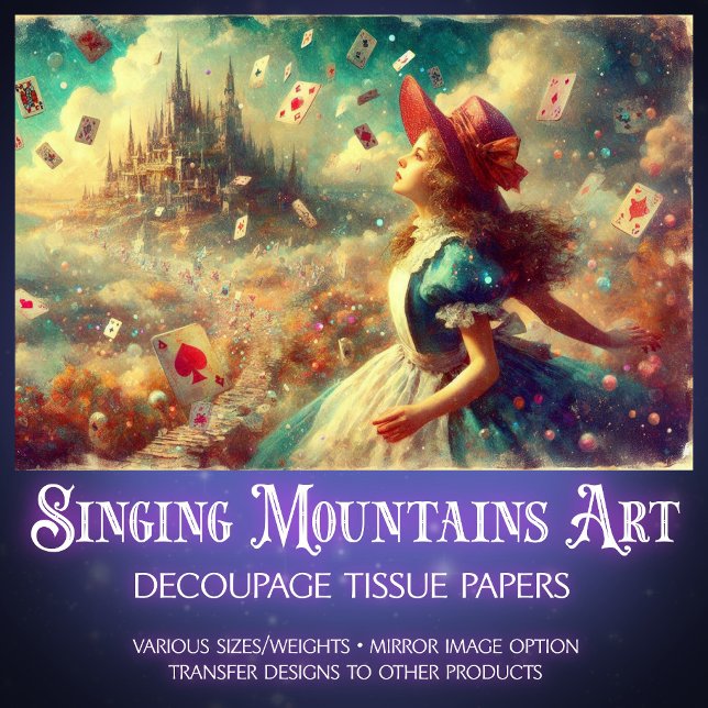 Papel De Seda Fantasy Wonderland Castle Journey Decoupage (Subido por el creador)