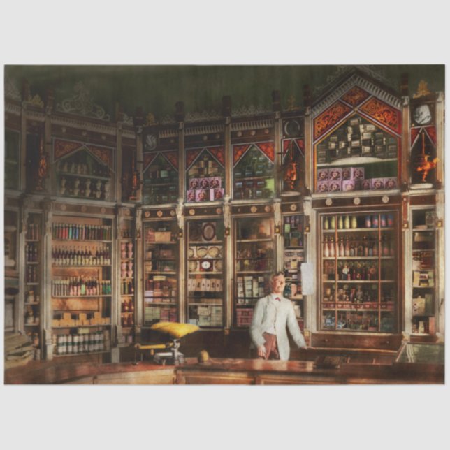 Papel De Seda Farmacia - Una farmacia rusa 1885 (Anverso)