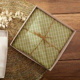 Papel De Seda Farmhouse Green Tartan Plaid