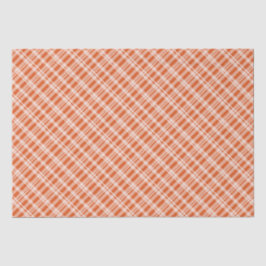 Papel De Seda Farmhouse Warm Naranja Tartan Plaid