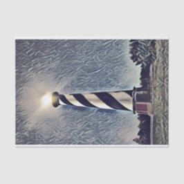 Papel De Seda Faro de Cape Hatteras Bancos Exteriores OBX NC