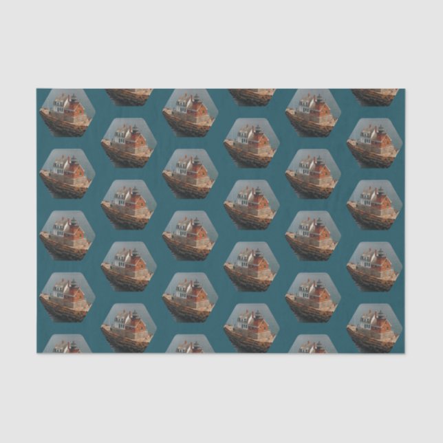 Papel De Seda Faro Rockland Breakwater Maine (Anverso)