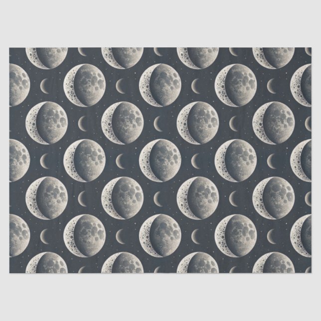 Papel De Seda Fase de la Luna Celestial (1) (Anverso)