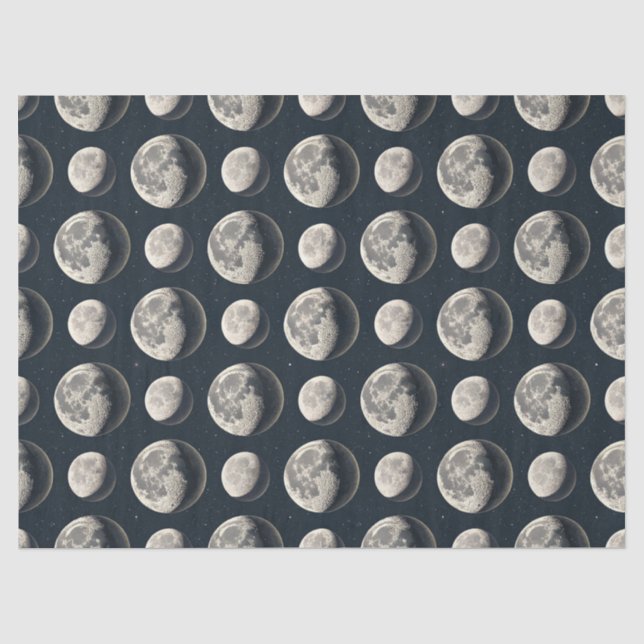 Papel De Seda Fase Lunar Celestial (3) (Anverso)