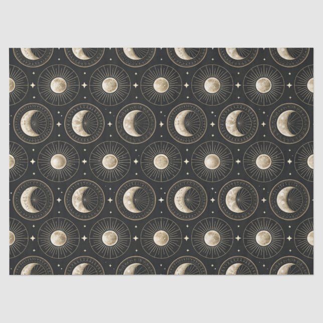 Papel De Seda Fase Lunar Celestial (5) (Anverso)