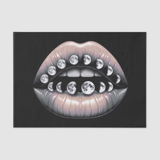 Papel De Seda Fases celestes de los labios de la luna (Anverso)