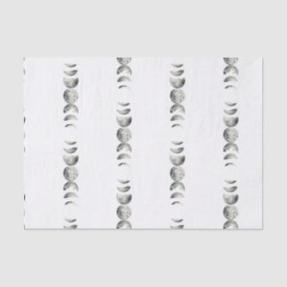 Papel De Seda Fases de la acuarela de la luna