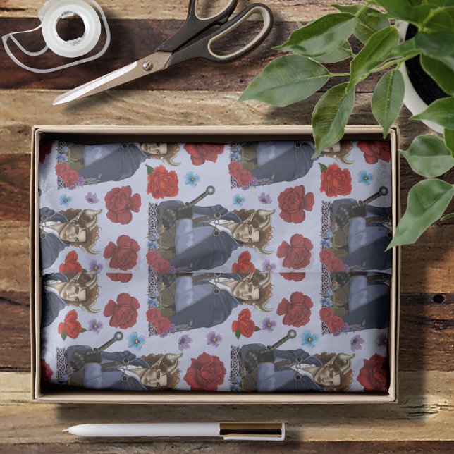 Papel De Seda Fauno Fae Fantasía con Cuernos  (Subido por el creador)