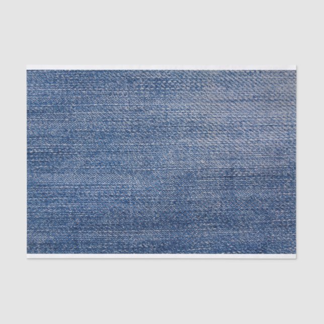 Papel De Seda Faux Blue Jean Fabric (Anverso)