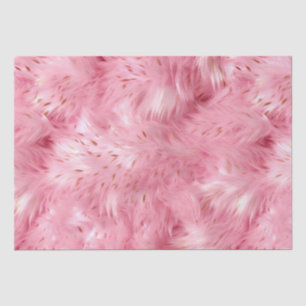 Papel De Seda Faux Fu rosa