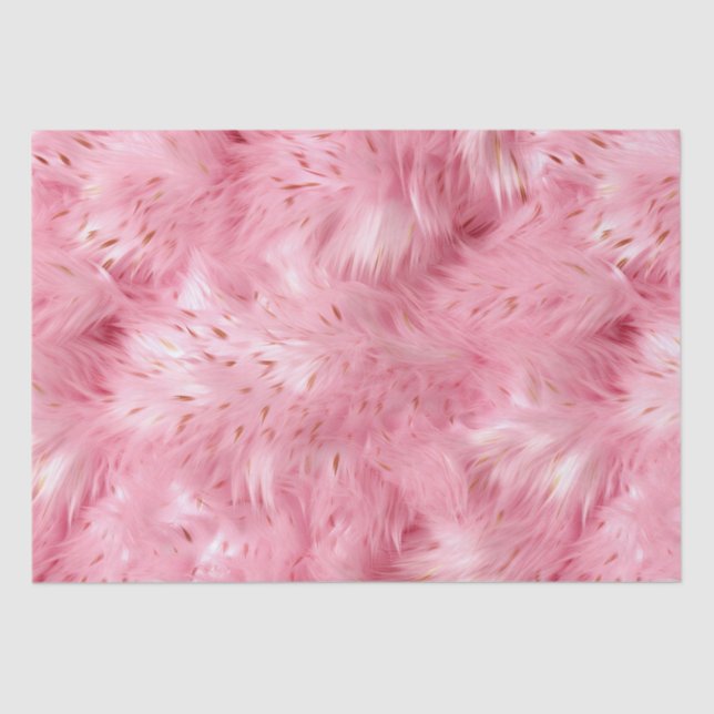 Papel De Seda Faux Fu rosa (Anverso)