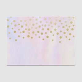 Papel De Seda Faux Gold Confetti en color morado
