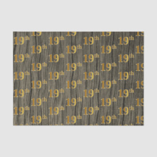 Papel De Seda Faux Wood, Faux Gold 19th (XIX) Event