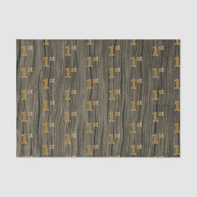 Papel De Seda Faux Wood, Faux Gold 1st (First Event) (Anverso)