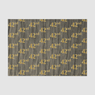 Papel De Seda Faux Wood, Faux Gold 42nd (42nd) Event