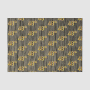 Papel De Seda Faux Wood, Faux Gold 48th (48th) Event